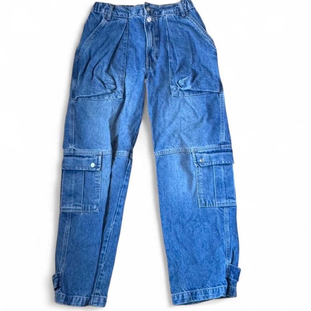 Free People We the Free Cargo Pull-On Jeans 27”